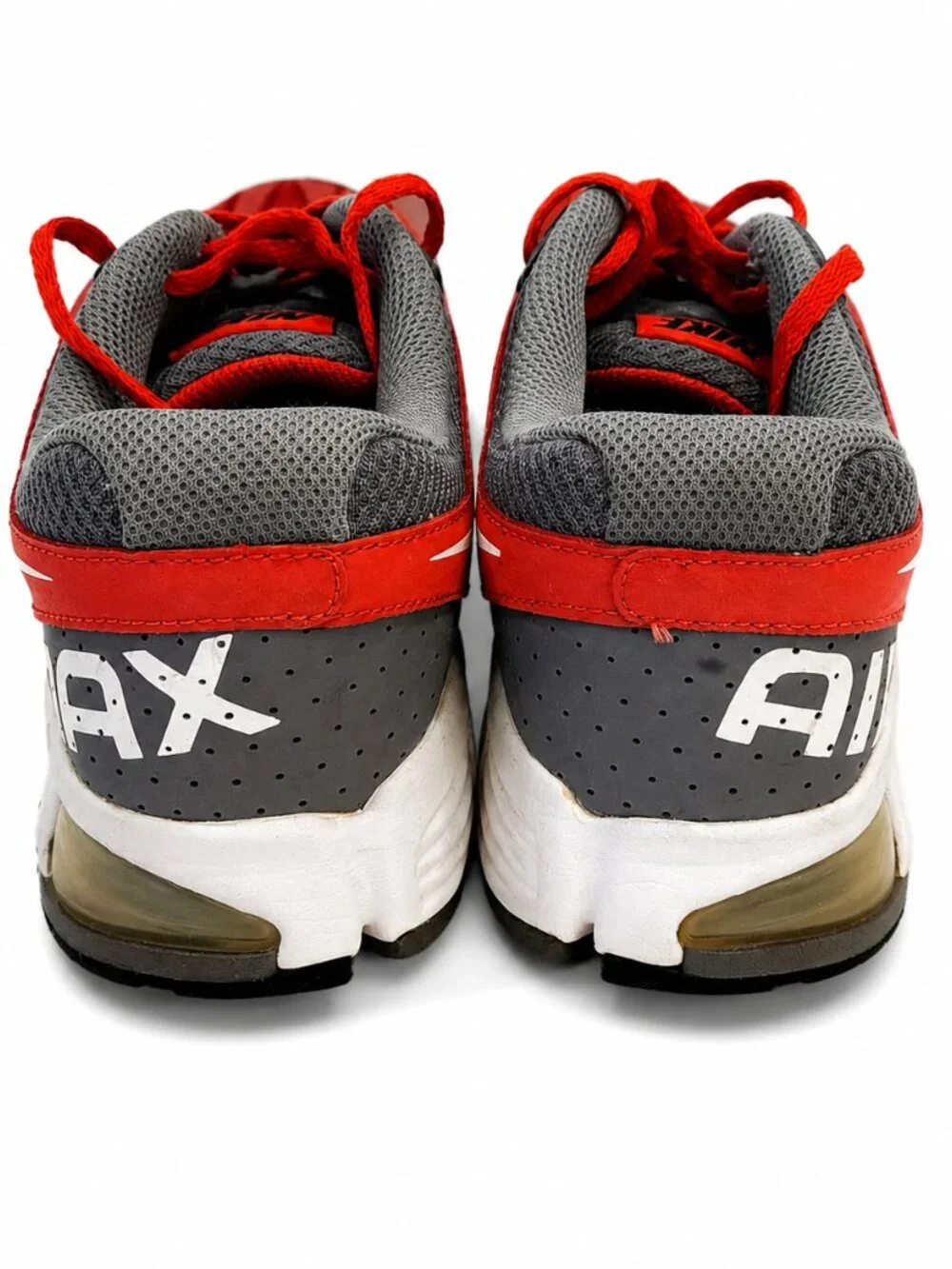 Nike Air Max Runner 4 Red Black Running Shoes Size 5.5Y Youth Women's Sneakers